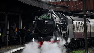 Steam Loco 45231 The Sherwood Forester 18112023 [upl. by Belen]