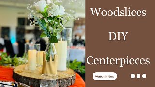 Woodslices DIY Table centrepieces [upl. by Gnol]