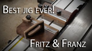 GameChanging Jig for Sliding Table Saws Build the Fritz and Franz Jig [upl. by Alleunamme]