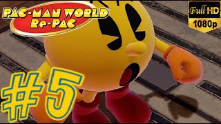 PacMan World RePac Part 5 Factory Area Full Game Walkthrough 1080p HD gaming pacman [upl. by Sosthena]