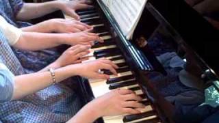 Gurlitt  Gavotta Op 192 No 2 1 piano 6 hands trio [upl. by Elaweda]