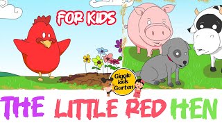 Short story  The Little Red Hen  Kindergarten Stories  Story for kids storytime kids [upl. by Ocirederf983]