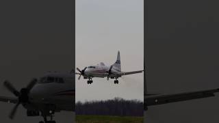 Rare Canadian Research Council Convair 440 CFNRC landing in Cleveland cleveland aviation [upl. by Ano171]