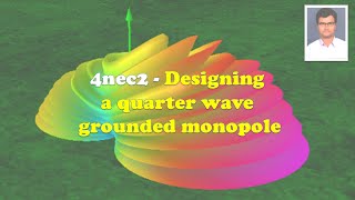 4nec2  Designing a quarter wave grounded monopole [upl. by Cristal885]