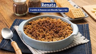 Receita de Crumble de Banana com Biscoito Água e Sal [upl. by Talich]