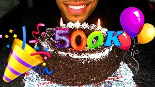 JERRY ASMR 500000 SUBSCRIBERS EATING OREO ICE CREAM CAKE MUKBANG SOFT EATING MOUTH SOUNDS TINGLES [upl. by Ahsiekal]