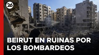 MEDIO ORIENTE  Beirut en ruinas por los bombardeos [upl. by Ennayt]