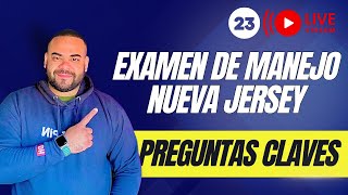 EXAMEN TEORICO DE MANEJO NEW JERSEY 2024 I Aprobarás con estas preguntas 23 [upl. by Odlawso940]