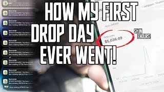 How My First Clothing Brand Drop Day Went Day In The Life Of a Clothing Brand Owner 200 ORDERS [upl. by Kimmy]