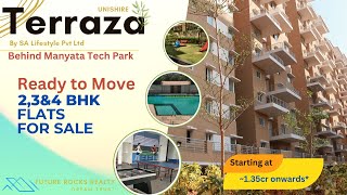 Luxurious Flats for sale in Unishire Terraza behind Manyata Tech Park  Close to Metro Junction [upl. by Ainuj]