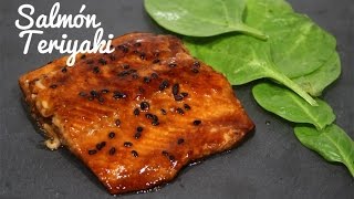 SALMÓN EN SALSA TERIYAKI  RECETA JAPONESA CASERA [upl. by Norford]