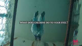 What does chlorine do to your eyes [upl. by Anawait]