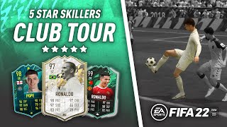 FIFA 22 Best Goals Using 150 Different 5 Skillers  CLUB TOUR [upl. by Ssew]