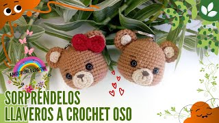 SORPRÉNDELOS Llaveros a Crochet Oso [upl. by Dorahs503]