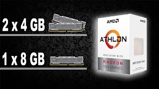 2x4 VS 1x8 RAM VEGA 3 Athlon 200GE 10 Games Testados 720p Benchmarks [upl. by Ardnal549]