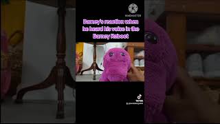 Barneys reaction when he heard his voice in the Barney Reboot  Credits NateHessing [upl. by Aubrette]