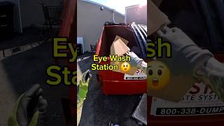 Eye wash station dumpster diving 😲 dumpsterdiving eye shorts viral candy [upl. by Nalahs]