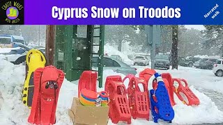 Cyprus snow Troodos Mountains walk in the snow in Cyprus narrated [upl. by Yc]