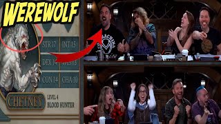 Travis NEW Character Chetney is a WEREWOLF  Critical Role Campaign 3 EP 11 Critical Moments [upl. by Chuipek]