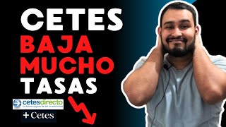 Cetes BAJA DEMASIADO sus TASAS tras anuncio de Banxico 😱📉 [upl. by Onihc]