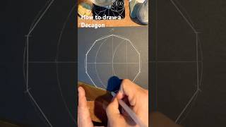 How to draw a Decagon Ten sided Polygon Fast [upl. by Bronson513]