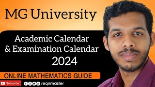 Academic Calendar and Examination calendar MG University 20242025 [upl. by Leahcimnoj]