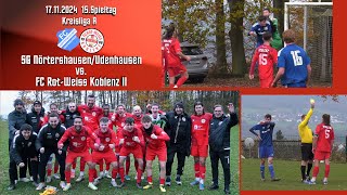 Kreisliga A SG NörtershausenUdenhausen vs FC RotWeiss Koblenz II [upl. by Eikcor]