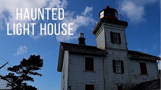 Haunted light house Exploring Yaquina bay light house Oregon coast Haunted Newport light house [upl. by Ramar]