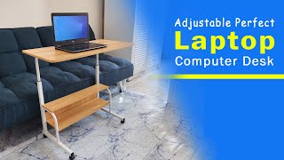 Adjustable budget laptop computer desk  Full assemble and review [upl. by Klarrisa]