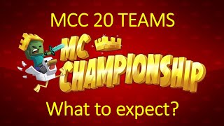 MCC 20 TEAMS  What to Expect [upl. by Aztiraj]