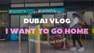 VLOG Nearly missed my flight back home due to overweight Baggage  14hour layover in Doha😭 [upl. by Casavant313]