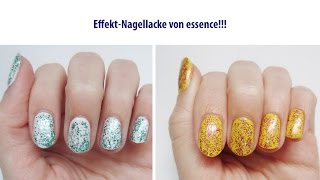 Nageldesign für Anfänger mit EffektNagellacken  Quick Tipp GlitzerNageldesign für SilvesterParty [upl. by Samp]