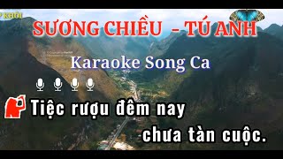 Karaoke Sương Chiều Tú Anh Song Ca  Trích đoạn Đêm Lạnh Chùa Hoang  Karaoke Hiệp Khôi [upl. by Aniuqaoj433]