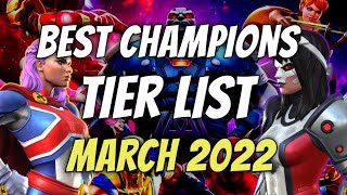 MCOC Tier List March 2022  Best Champions Tier List  Marvel Contest of Champions [upl. by Etteragram938]