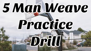 5 Man Weave Basketball Practice Drill [upl. by Aelam]