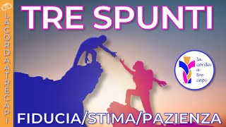 Tre Spunti  Fiducia Stima Pazienza [upl. by Ydnas646]