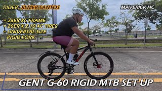 Bikecheck sa poging GENT G60 Rigid MTB ni Jilmer Santos [upl. by Yenial]