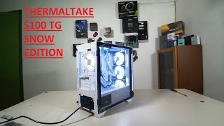 Thermaltake S100 TG Tempered Glass Snow Edition Micro Chassis Case [upl. by Pritchard]