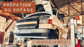 Avant le départ en TOUR DEUROPE quelques travaux mécanique simposent sur notre van aménagé VW T4 [upl. by Katrinka]