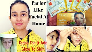 VLCC Anti Tan Facial Kit  Get The Parlor Like Glow At Home  How To Do Facial At HomeSWATI BHAMBRA [upl. by Fawna]