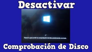 Desactivar la comprobación de disco Win1078 [upl. by Dieterich]