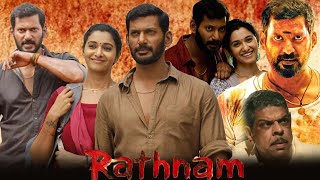 RATHNAM New Movie 2024 Vishal amp Rashmika Latest South Indian Hindi Dubbed Full Action Movie Review [upl. by Nasho803]