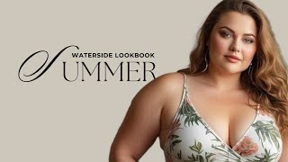 Waterside Lookbook Plus Size Swimwear AI Lookbook For Curves [upl. by Ramedlab266]