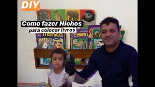 Como fazer Nichos para livros [upl. by Solrac]