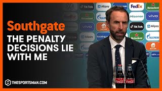 Gareth Southgate explains penalty decisions  praises quotstarquot Bukayo Saka after England lose to Italy [upl. by Jaquith174]