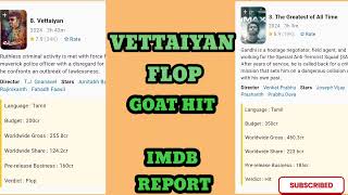 VETTAIYAN VS GOAT MOVIE HIT OR FLOP [upl. by Peggi]