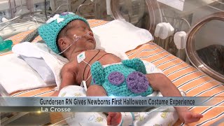 Gundersen RN Gives Newborns First Halloween Costume Experience [upl. by Ursuline771]