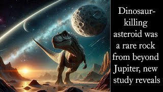 Dinosaurkilling asteroid was a rare rock from beyond Jupiter new study reveals [upl. by Anaidirib285]