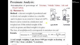 Lecture 4 Solid fuels and Proximate analysis of coal [upl. by Assilat562]