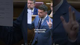 Rufián a la ministra de Vivienda quotEntre capullos y gaviotas nos toman por idiotasquot [upl. by Ordnael]